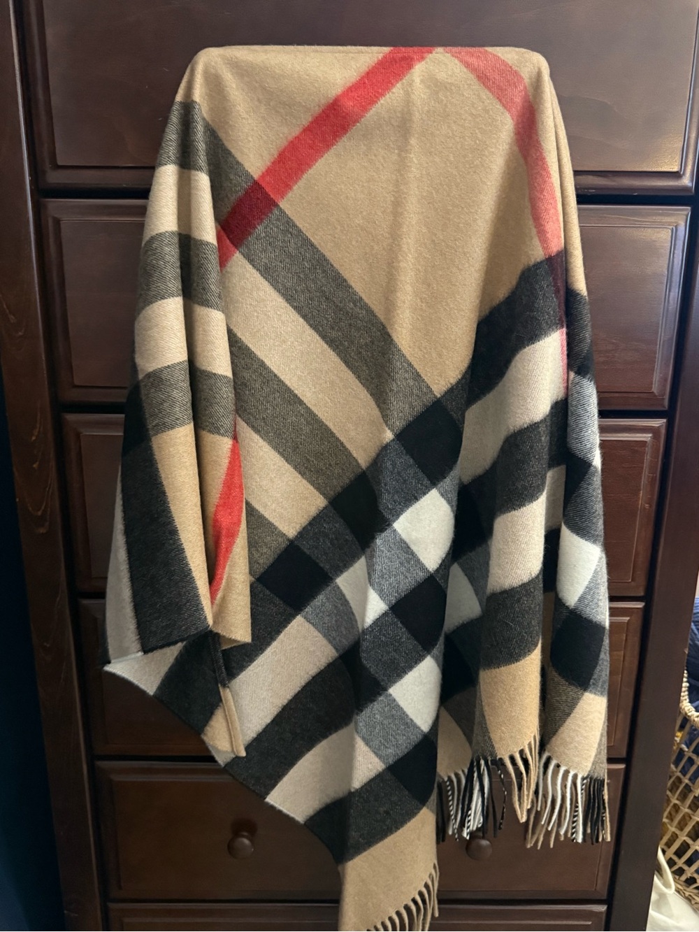 Burberry Half Mega Cashmere Bandana Scarf